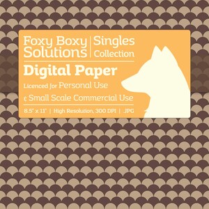 Modèle d'échelle sur du papier Kraft papier numérique - feuille en marron - Scrapbooking imprimables
