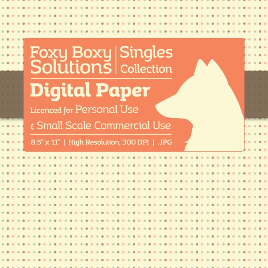 Pastel Polka Dot Digital Paper Single Sheet in Pastel Blue Etsy