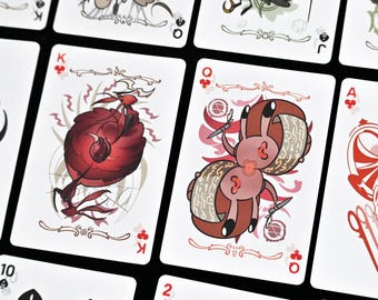 Hollow Knight Silksong-spelkort: Anpassad svartvit fanart-lek (59 x 89 mm)