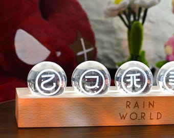 Rain World Karma Crystal lamp Customizable text