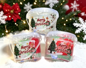 Christmas Slime Kit, Festive Sensory Play Dough, Holiday Sensory Toy