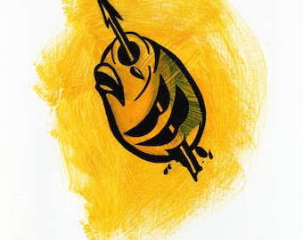 Pintura original em acrílico sobre tela.
