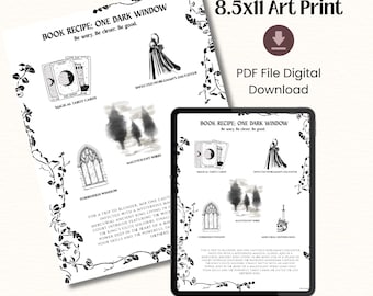 Digital Download Art One Dark Window Inspired Romantasy Book Art