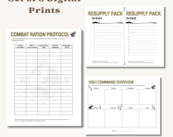 Helldiver Command Log Planner – Gamified Productivity Tracker (Digital Download)