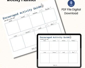 Digital Download Weekly Planner, Fallout, Wasteland, Command, Home Organization