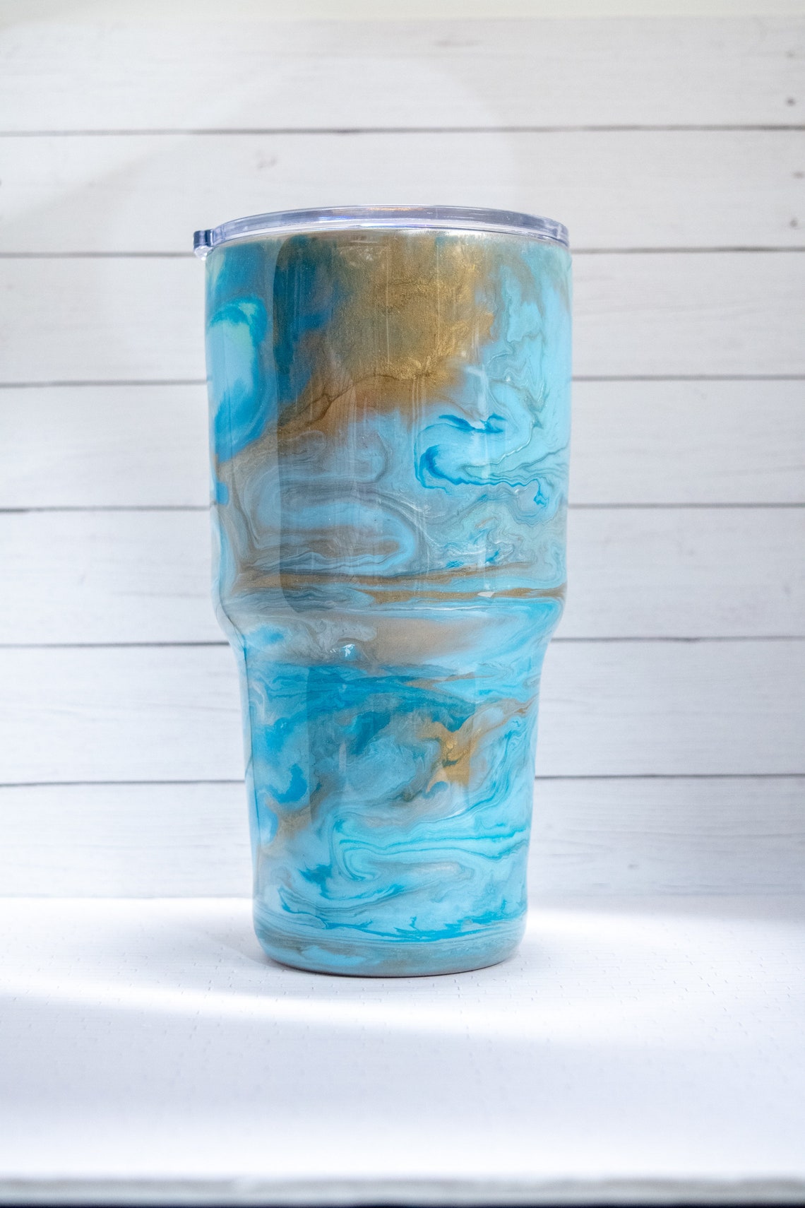 30oz Custom Epoxy Stainless Steel Tumbler Etsy