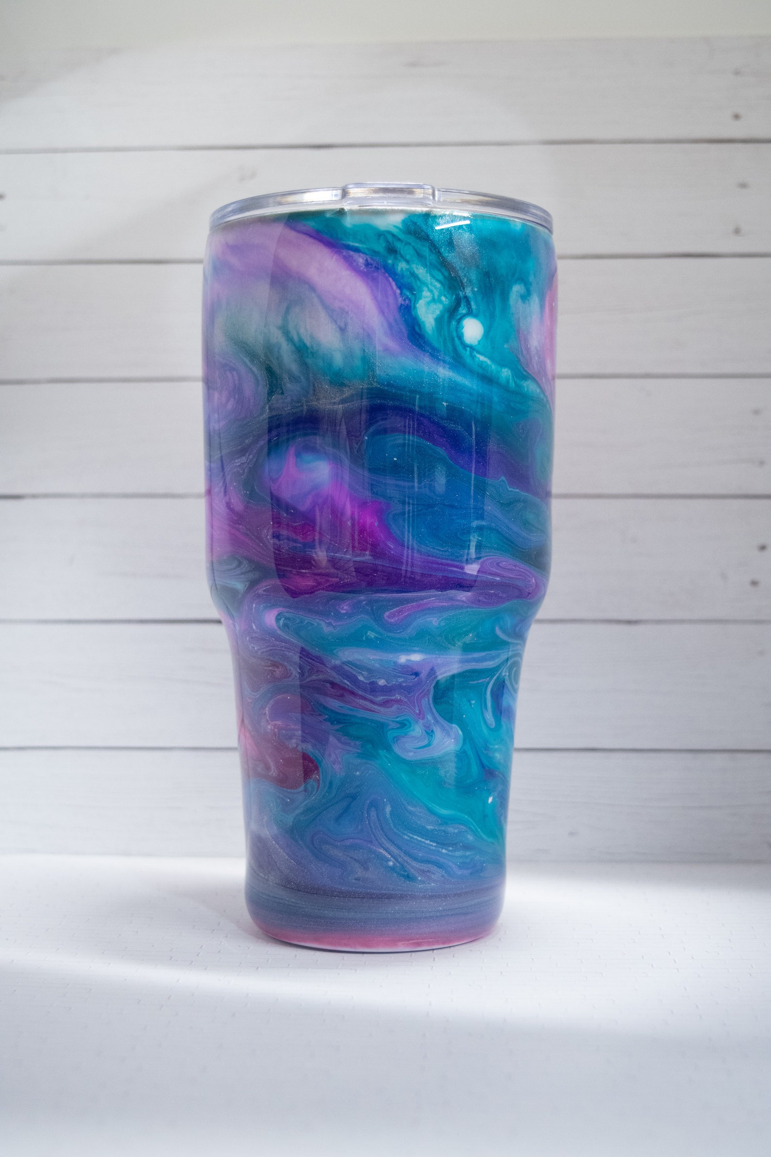 30oz Custom Epoxy Stainless Steel Tumbler Etsy