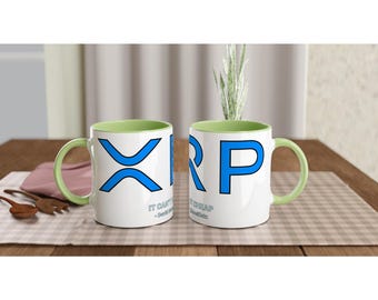 XRP Keramiktasse - David Schwartz Dirt Günstiges Zitat | Kaffee Tasse | Ripple inspirierte Farbpalette Wrap Rund Tasse mit Spruch
