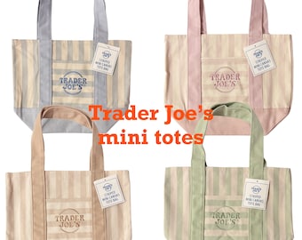 New Trader Joe's Mini Striped Totebags