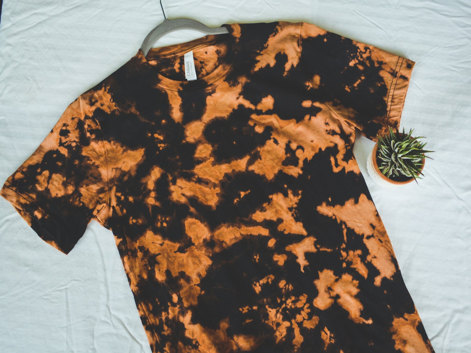 Black Bleach Tie Dye TShirt TShirt Design Soft Shirts Etsy