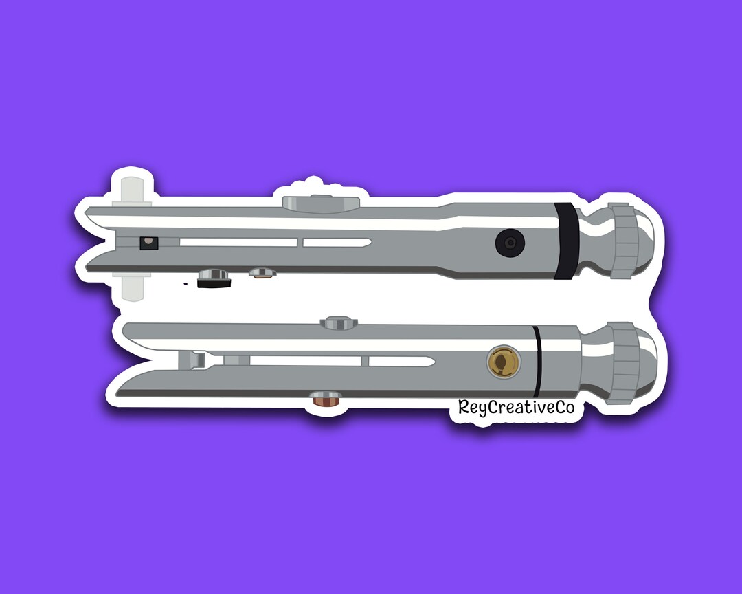 Ahsoka Tanos Lightsaber, Ahsoka Sticker, Ahsoka Lightsaber Sticker