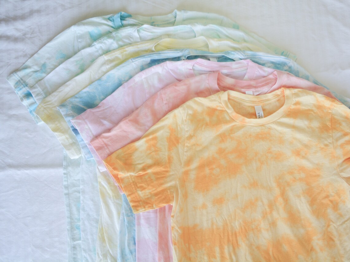 pastel tie dye t shirt