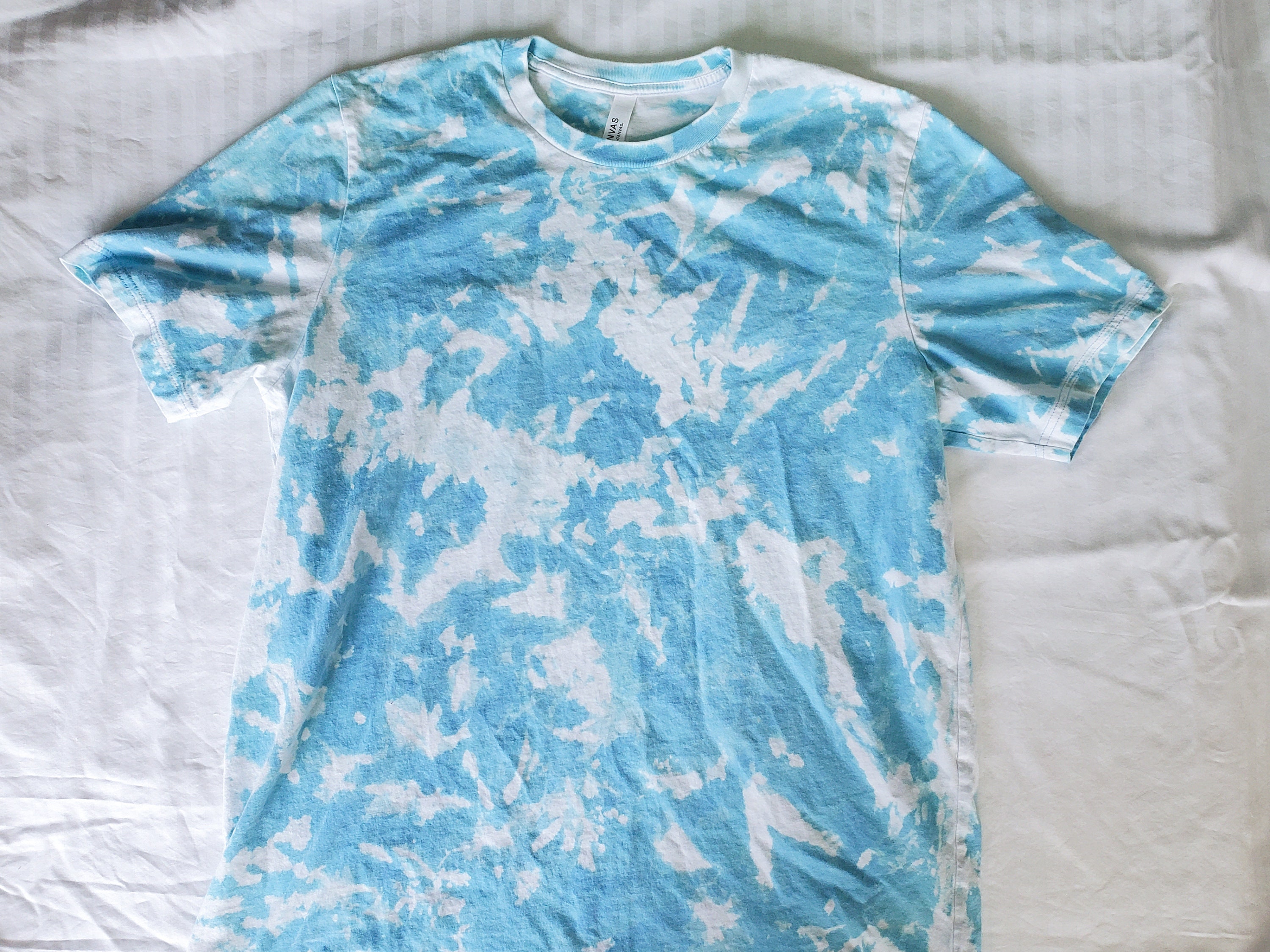 Blue Tie Dye T-Shirt T-Shirt Design Soft Shirts for Women | Etsy