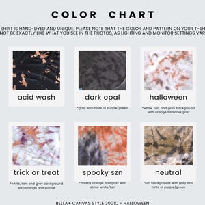 Halloween V Neck Shirts For Women, Halloween VNeck Shirt, Halloween V-Neck TShirt, V Neck Fall Tshirts, V Neck Halloween Tee, V Neck Tie Dye zdjęcie 3
