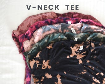 Tie Dye Shirt, Vneck Tshirts, Soft Shirts for Women, Gift for Women, Gift for Men, Unisex Tshirt, Tie Dye TShirt, Vneck Tshirts Women