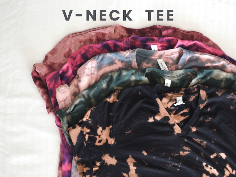 Tie Dye Shirt, Vneck Tshirts, Soft Shirts for Women, Gift for Women, Gift for Men, Unisex Tshirt, Tie Dye TShirt, Vneck Tshirts Women 画像 1
