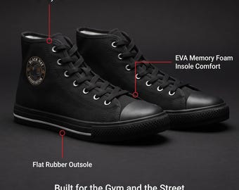 Zapatillas de gimnasio para levantamiento de pesas / Zapatillas deportivas de caña alta de la Asociación Black Hat