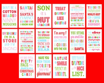 Every Buddy the Elf Christmas Digital Quote Art Printables - Various Sizes