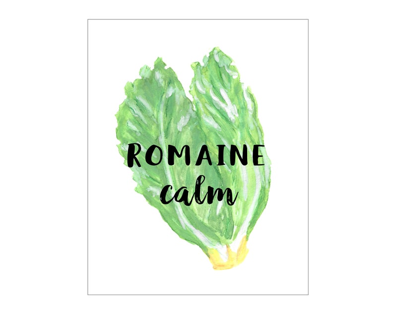 Romaine Calm Instant Download Sizes 4x6 5x7 8x10 11x14 | Etsy
