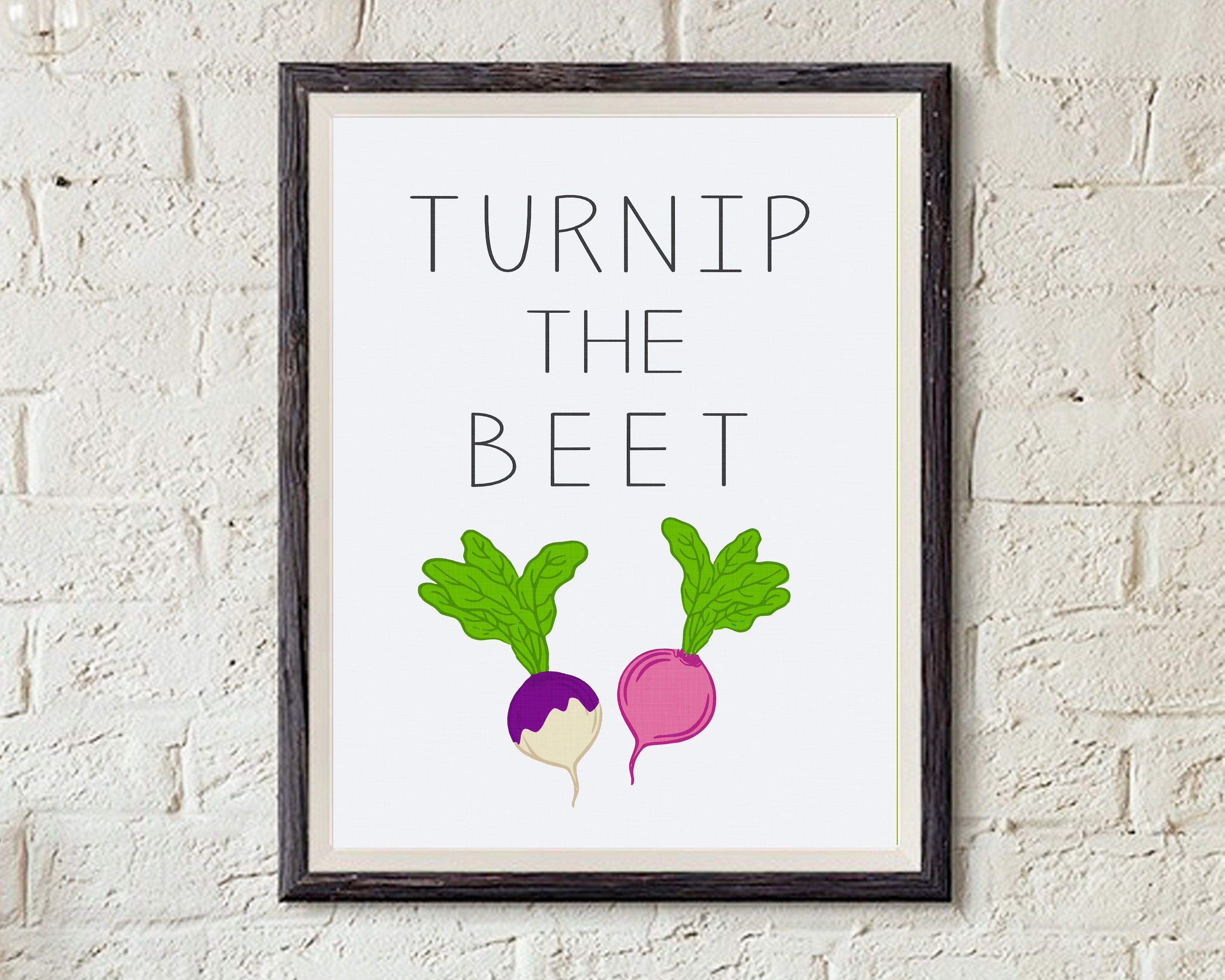 Turnip the Beet Fun Digital Art Kitchen Printable in Sizes Etsy Sweden