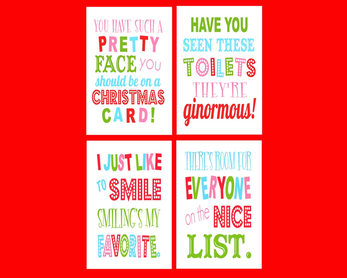 every buddy the elf christmas digital quote art printables
