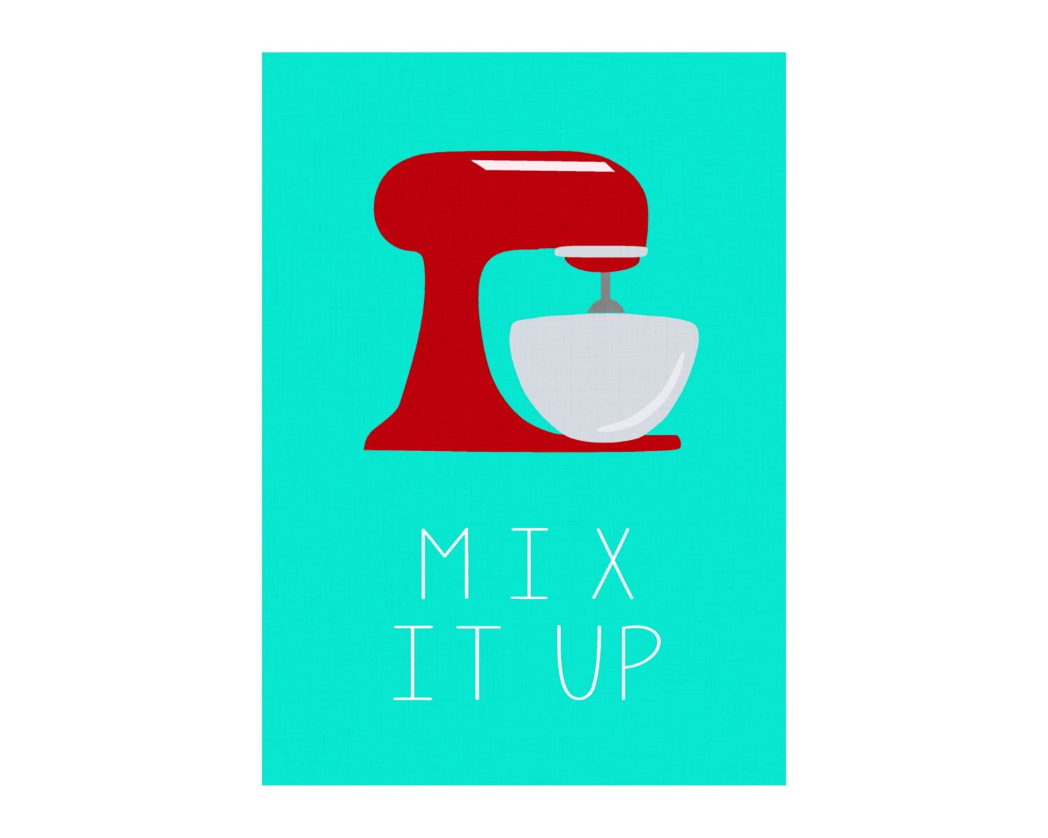 Mix It up Kitchen Art Digital Printable 5x7 8x10 11x14 Etsy