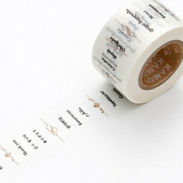 MT Washi Masking Deco Tape EX Thank You in Many Languages Design
