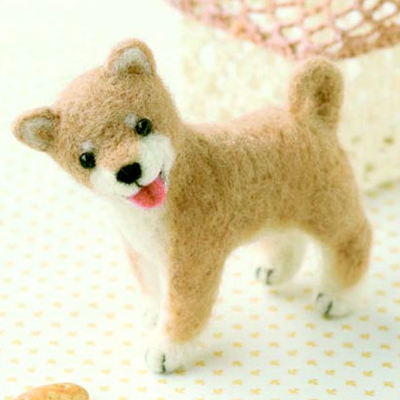 Shiba Dog Hamanaka Felt Wool Mascot Wool Felt Kit Designed by Sachiko Susa H441-266