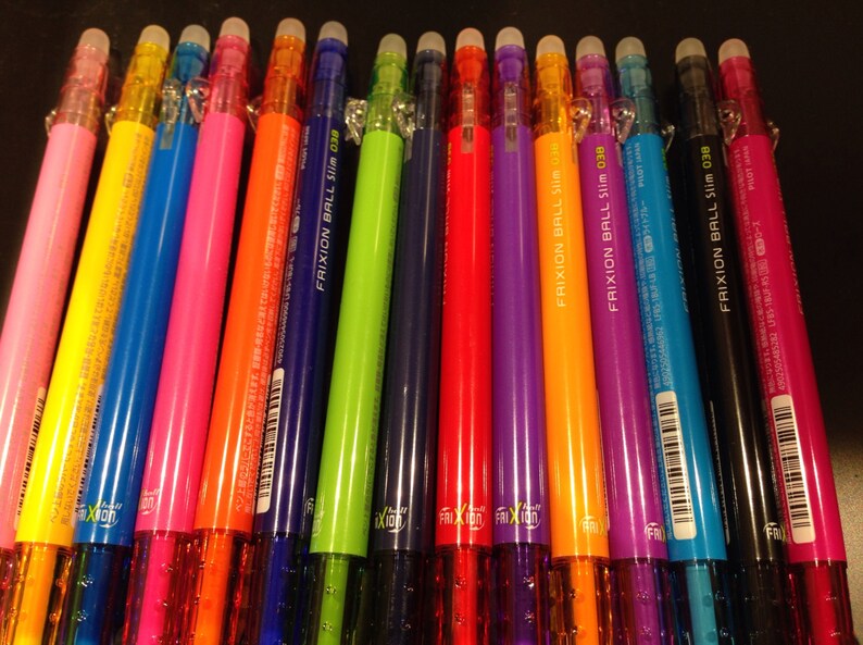 Pens Craft Supplies Tools Pilot Erasable Frixion Ball Slim 0 38mm Gel Ink Ball Point Pens Colors To Choose From Pens Craft Supplies Tools Pilot Erasable Frixion Ball Slim 0 38mm Gel Ink Ball Point Pens Colors To Choose From