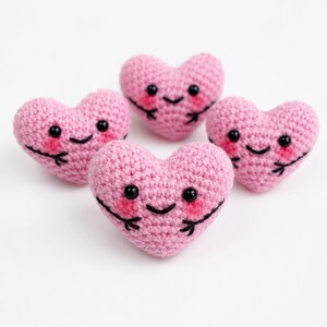Crochet Heart Pattern, Amigurumi Heart Tutorial, Cute Heart Plushie PDF, Valentine Day Crochet Gift, Easy Crochet Toy Pattern
