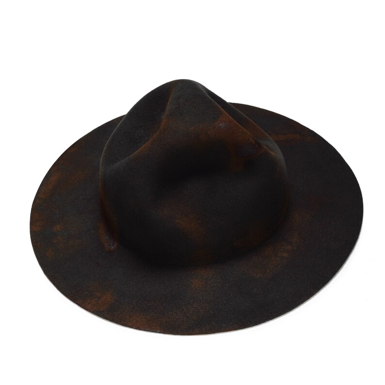 Felt hat with unique handmade texture Mens felt hat Winer Etsy