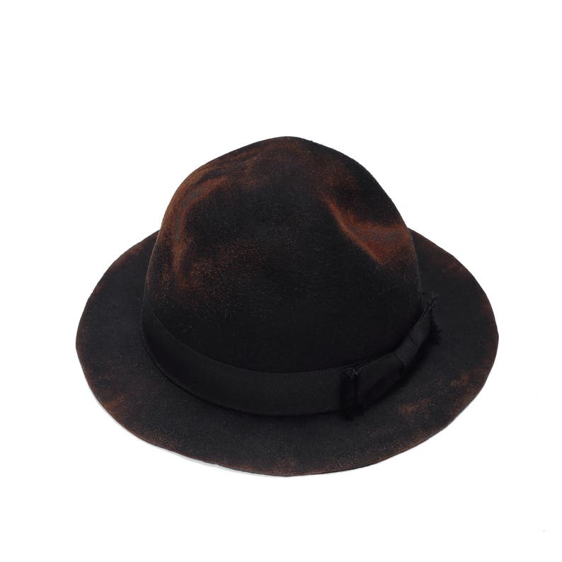 Felt hat with unique handmade texture Mens felt hat Winer Etsy