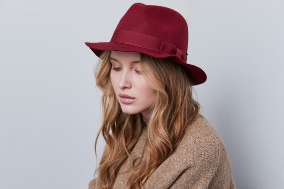 floppy felt fedora hat