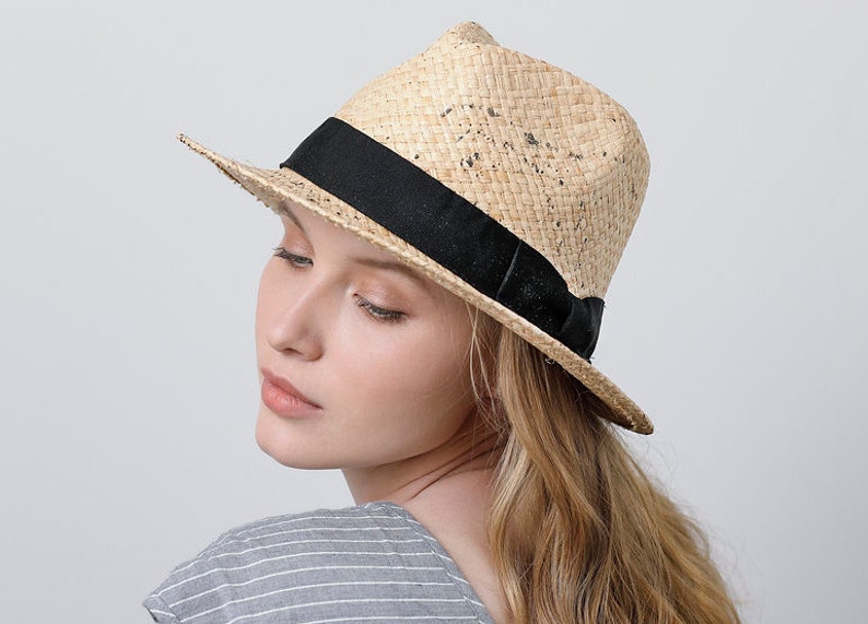 Womens straw hat Super sale period limited Mens fedora Straw Latest item women hats for