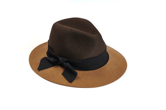 floppy felt fedora hat