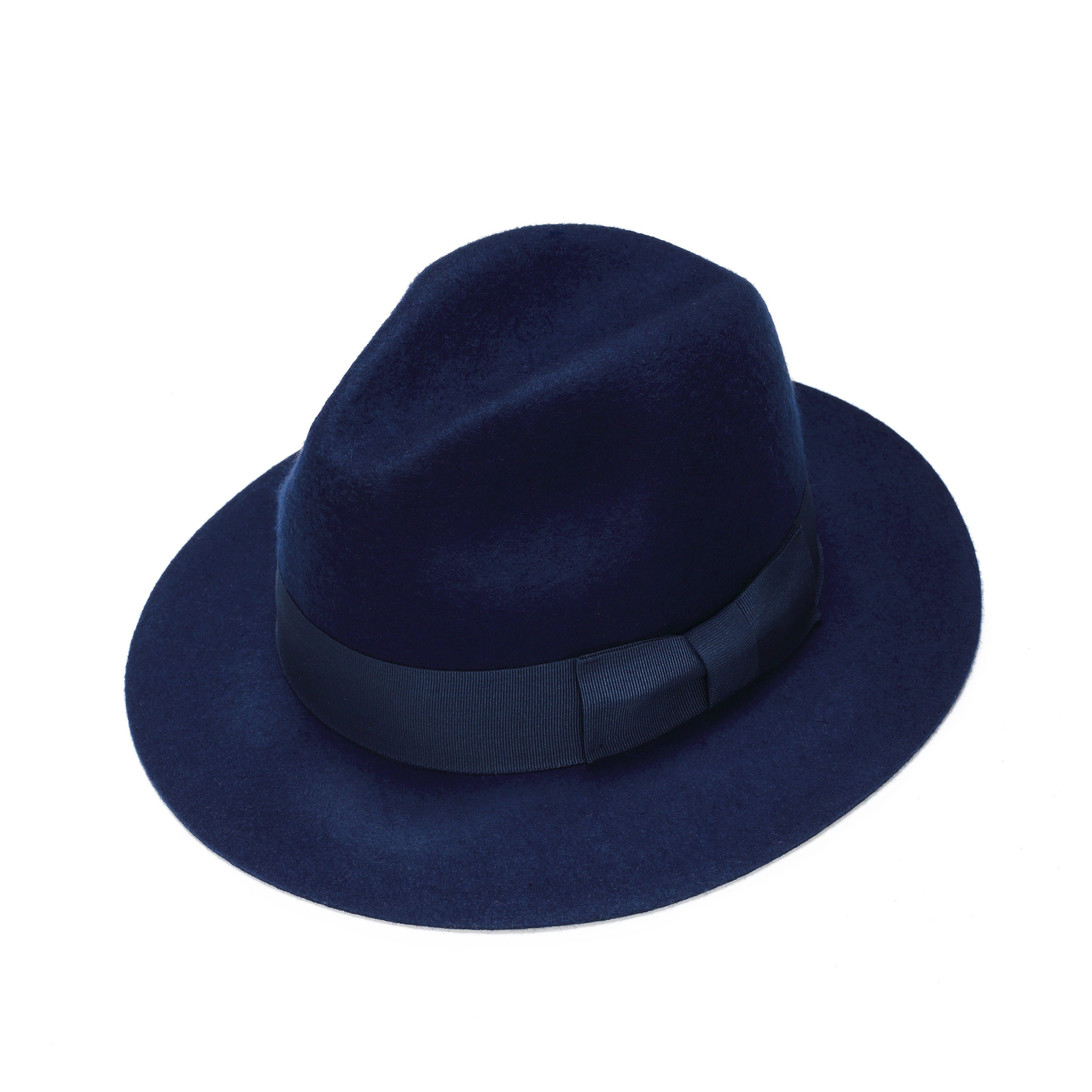 Blue classic felt fedora hat womens felt fedora hat winter Etsy