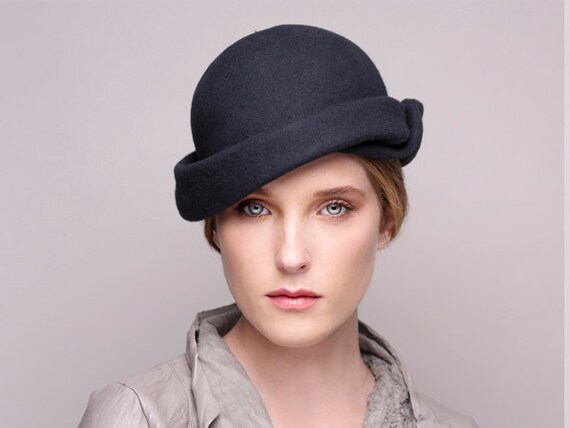 Grey felt hat womens Clearance
