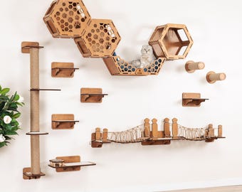 Modern Cat Wall Shelves