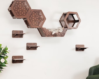 Modern Cat Wall Shelves, Cat Tower, Cat Wall Bed, Cat Wall Furniture Set