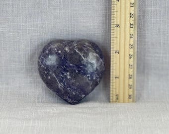 Lepidolite Crystal Heart Stone: Calm, Stress Relief, Emotional Balance