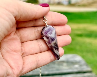 Amethyst Crystal Pendulum | Ethically Sourced Dowsing Tool for Meditation, Reiki, Tarot & Intuitive Guidance