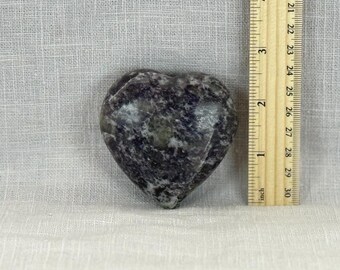 Lepidolite Crystal Heart Stone: Calm, Stress Relief, Emotional Balance