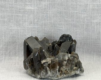 Smoky Quartz Crystal Cluster | Ethically Sourced Natural Quartz for Home Décor, Crystal Collectors & Meditation Spaces