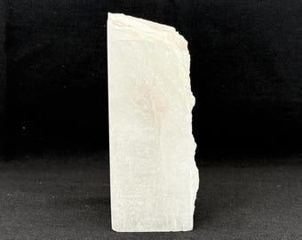 Clear Quartz Crystal Single Bookend | Ethically Sourced Natural Quartz Shelf Décor for Home Office, Bookshelves & Crystal Collections