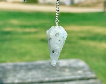 Tree Agate Crystal Pendulum | Ethically Sourced Dowsing Tool for Reiki, Meditation, Grounding, Divination & Spiritual Gifts