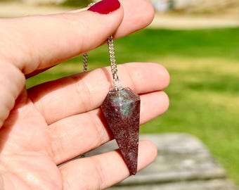 Lepidolite Crystal Pendulum | Ethically Sourced Dowsing Tool for Meditation, Reiki, Tarot & Intuitive Readings