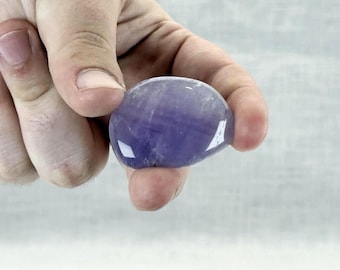 Amethyst Tumbled Stones | Set of 3 | Ethically Sourced Pocket Crystals for Meditation, Home Décor & Thoughtful Gifts