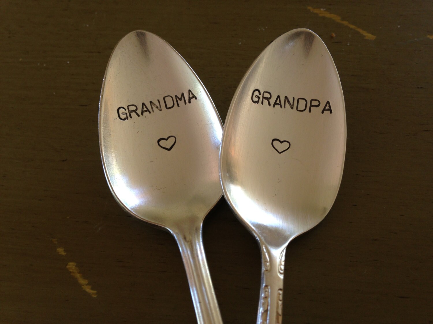Grandpa Spoon Recycled Silverware Vintage Hand Stamped Spoon - Etsy
