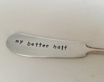 No Such Thing as Too Much Butter Recycled Silverware Hand Stamped ...