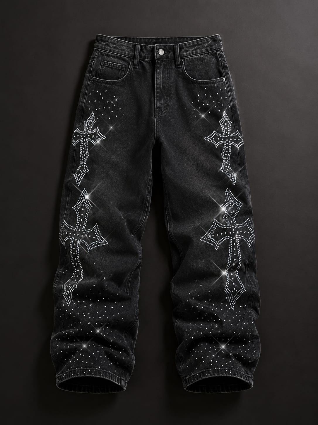 Y2k rhinestone jeans - Etsy 日本